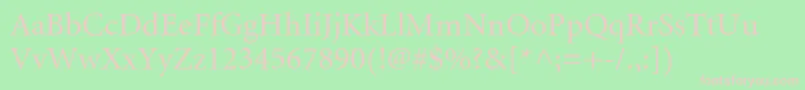 MinioncyrRegular Font – Pink Fonts on Green Background