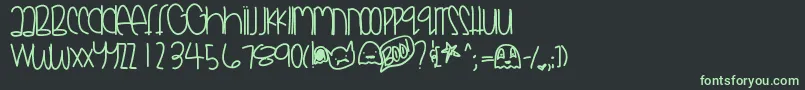 Godsmonsters Font – Green Fonts on Black Background