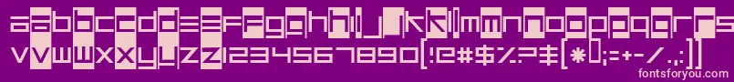 UnsteadyOversteer Font – Pink Fonts on Purple Background