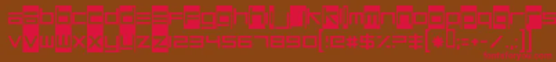 UnsteadyOversteer Font – Red Fonts on Brown Background