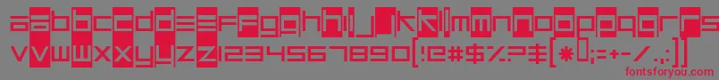 UnsteadyOversteer Font – Red Fonts on Gray Background