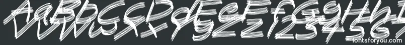 SandscrapeItalic-fontti – valkoiset fontit