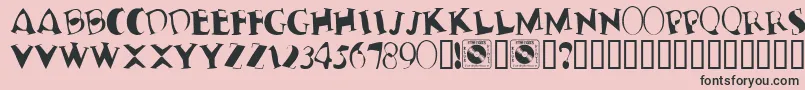 TerribleNerves Font – Black Fonts on Pink Background