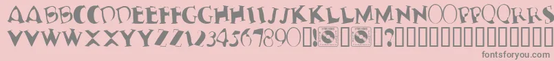 TerribleNerves Font – Gray Fonts on Pink Background