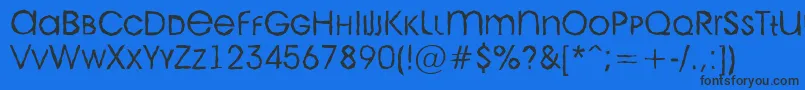 AAvantecpslcbrkLight Font – Black Fonts on Blue Background