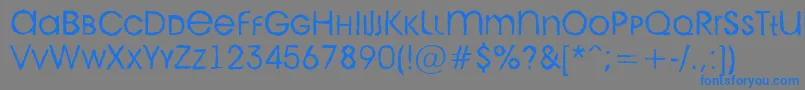 AAvantecpslcbrkLight Font – Blue Fonts on Gray Background