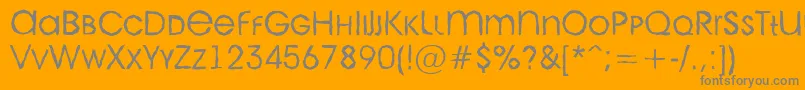 AAvantecpslcbrkLight Font – Gray Fonts on Orange Background