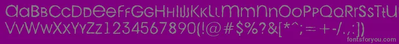 AAvantecpslcbrkLight Font – Gray Fonts on Purple Background