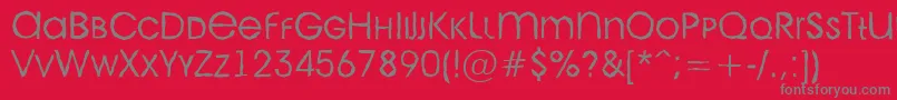 AAvantecpslcbrkLight Font – Gray Fonts on Red Background