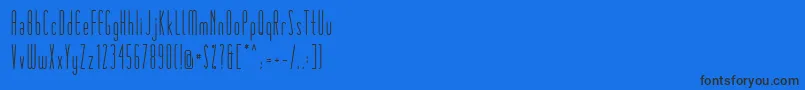 Matchbook Font – Black Fonts on Blue Background