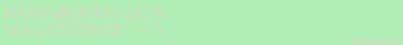 Matchbook-Schriftart – Rosa Schriften auf grünem Hintergrund