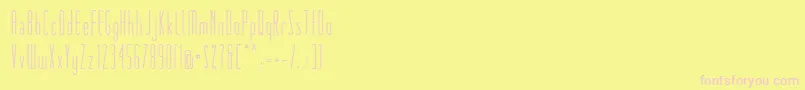 フォントMatchbook – ピンクのフォント、黄色の背景
