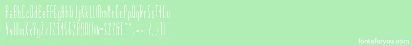 Matchbook Font – White Fonts on Green Background