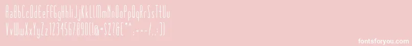 Matchbook Font – White Fonts on Pink Background