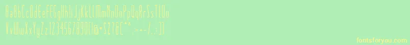 Czcionka Matchbook – żółte czcionki na zielonym tle