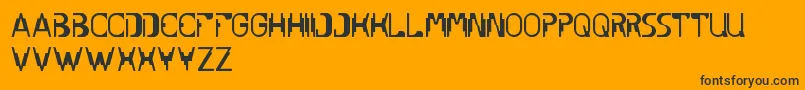 UnderStand Font – Black Fonts on Orange Background