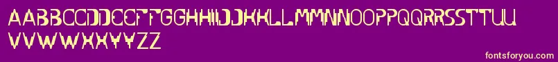 UnderStand Font – Yellow Fonts on Purple Background