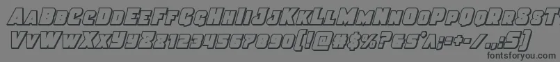 Justicecondout Font – Black Fonts on Gray Background