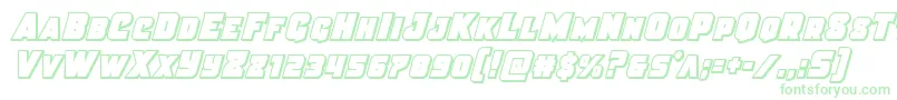 Justicecondout Font – Green Fonts on White Background