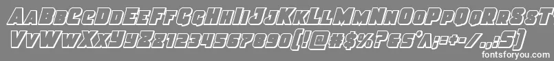 Justicecondout Font – White Fonts on Gray Background