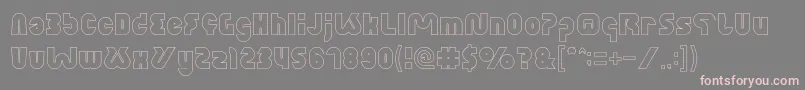 XtremeBikeHollow Font – Pink Fonts on Gray Background