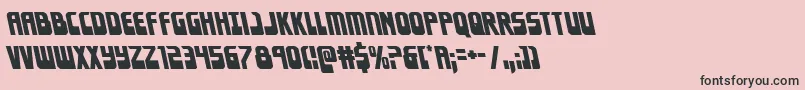 Eldebaranleft Font – Black Fonts on Pink Background