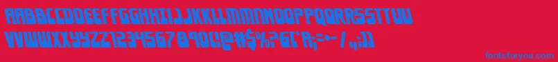 Eldebaranleft Font – Blue Fonts on Red Background