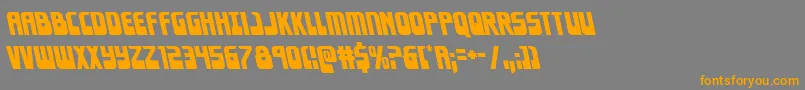 Eldebaranleft Font – Orange Fonts on Gray Background