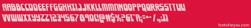 Eldebaranleft Font – Pink Fonts on Red Background