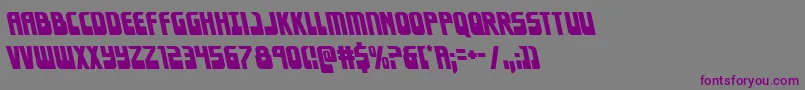 Eldebaranleft Font – Purple Fonts on Gray Background