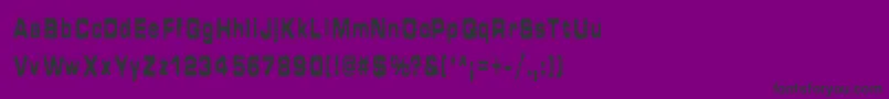 Fonte Hammt1 – fontes pretas em um fundo violeta