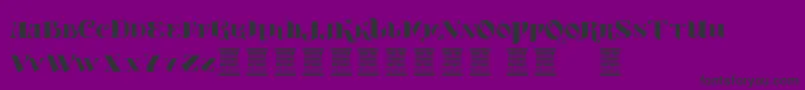 VtksBoutique Font – Black Fonts on Purple Background