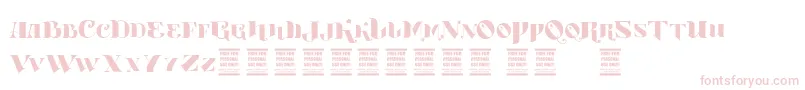 VtksBoutique Font – Pink Fonts on White Background