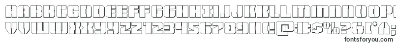 Шрифт Warpthruster3D – рельефные шрифты