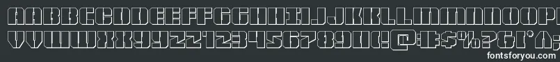 Warpthruster3D-fontti – valkoiset fontit