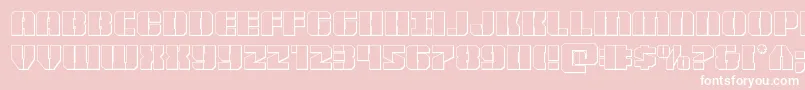 Warpthruster3D Font – White Fonts on Pink Background