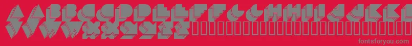 MaduoEtra Font – Gray Fonts on Red Background