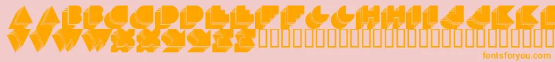 MaduoEtra Font – Orange Fonts on Pink Background