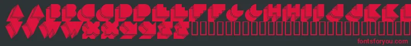 MaduoEtra Font – Red Fonts on Black Background