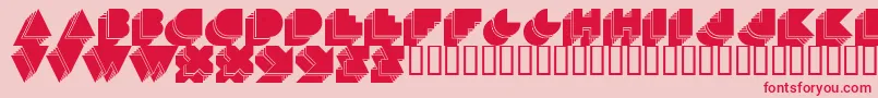 MaduoEtra Font – Red Fonts on Pink Background