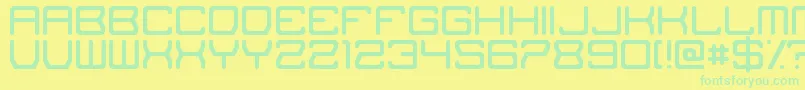 TheMissingLink Font – Green Fonts on Yellow Background