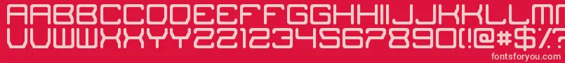 TheMissingLink Font – Pink Fonts on Red Background