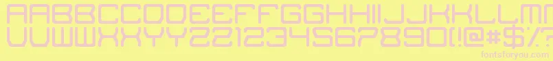 TheMissingLink Font – Pink Fonts on Yellow Background