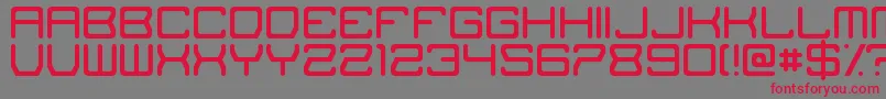 TheMissingLink Font – Red Fonts on Gray Background