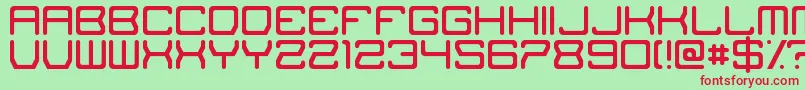 TheMissingLink Font – Red Fonts on Green Background