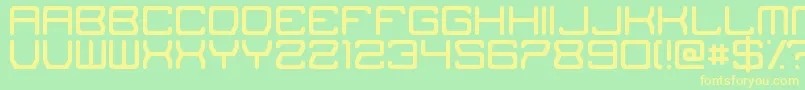 TheMissingLink Font – Yellow Fonts on Green Background