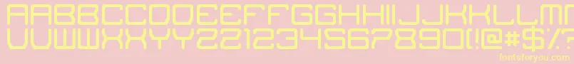 TheMissingLink Font – Yellow Fonts on Pink Background