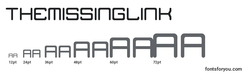 TheMissingLink Font Sizes