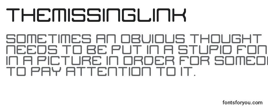 Шрифт TheMissingLink