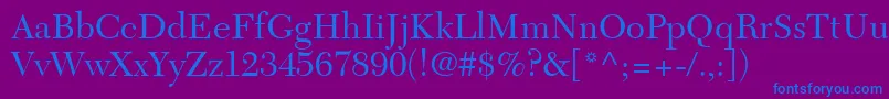 TycoonSsi Font – Blue Fonts on Purple Background